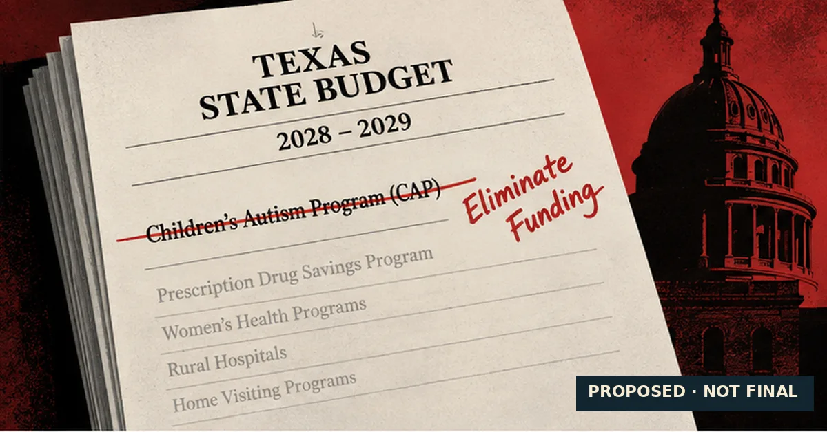 Texas Expanded Autism Program Eligibility, Then Proposed Ending Its Funding