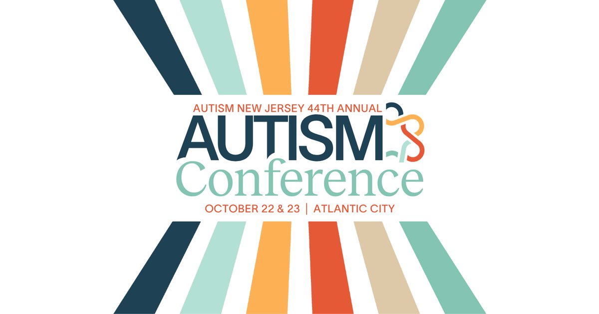 Autism New Jersey 44th Annual Autism Conference logo, October 22 & 23, Atlantic City