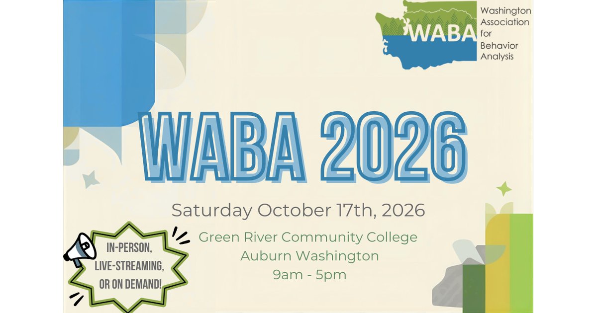 WABA 2026 save-the-date graphic, Saturday, October 17, 2026, Green River Community College, Auburn